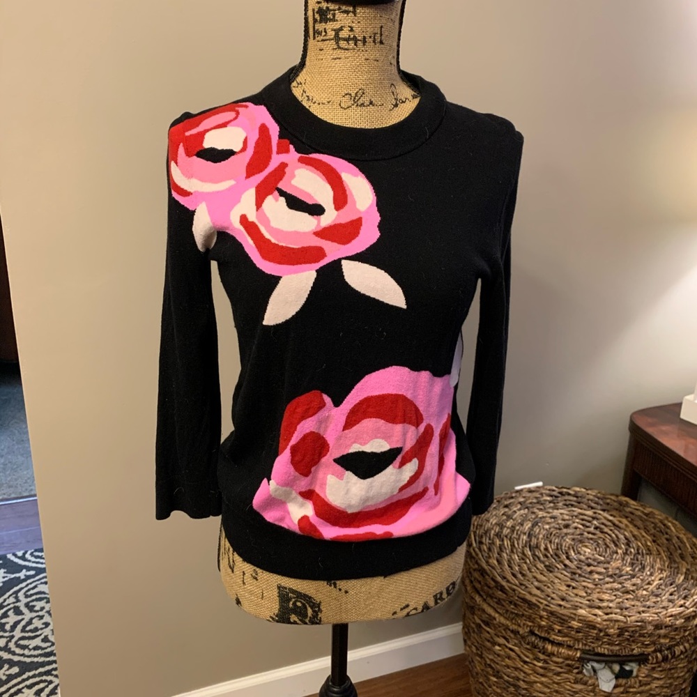 Kate spade floral sweater